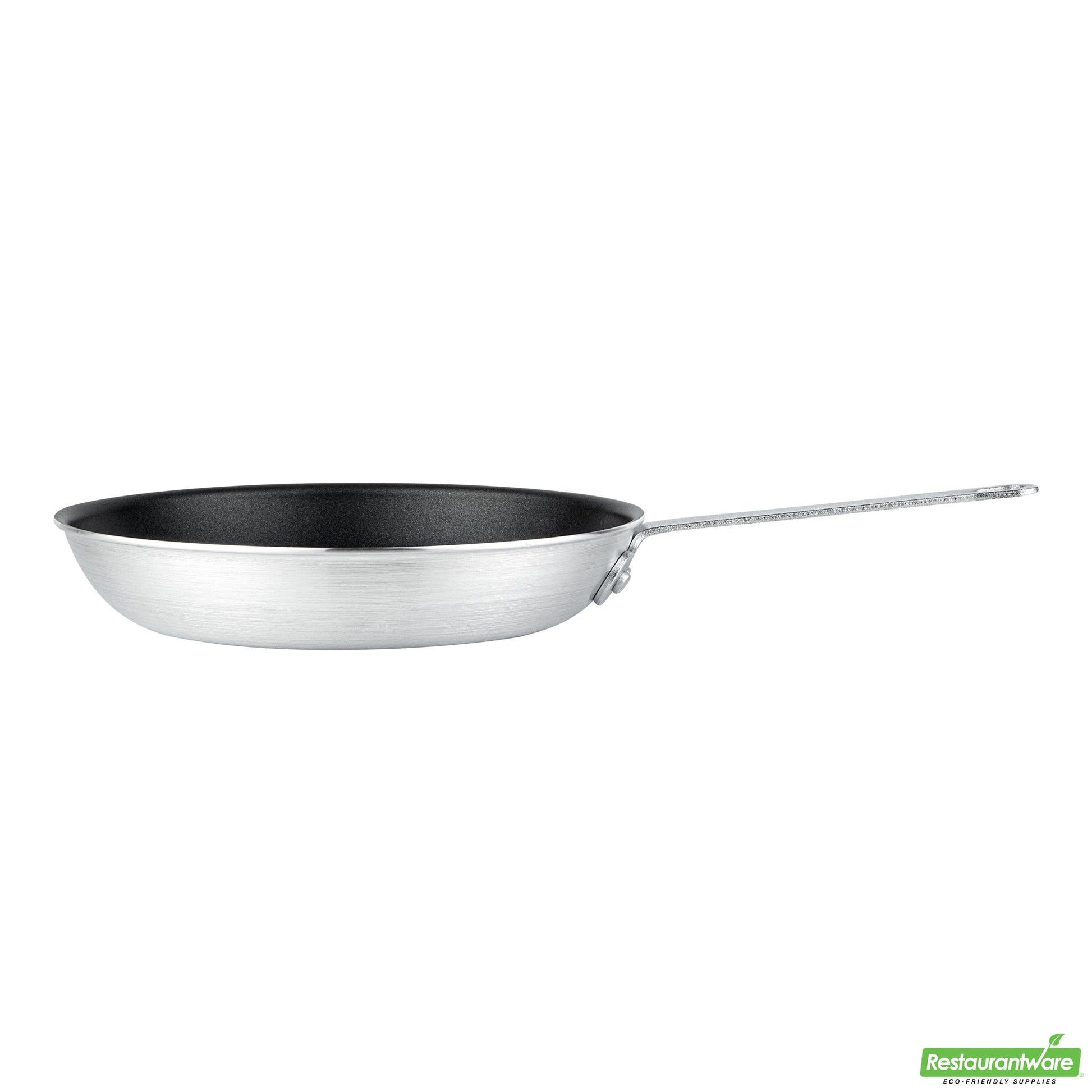 Wholesale Restaurantware Aluminum 10" Fry Pan - Non-Stick - 17.7" X 10.2" X 2.7"- Bulk