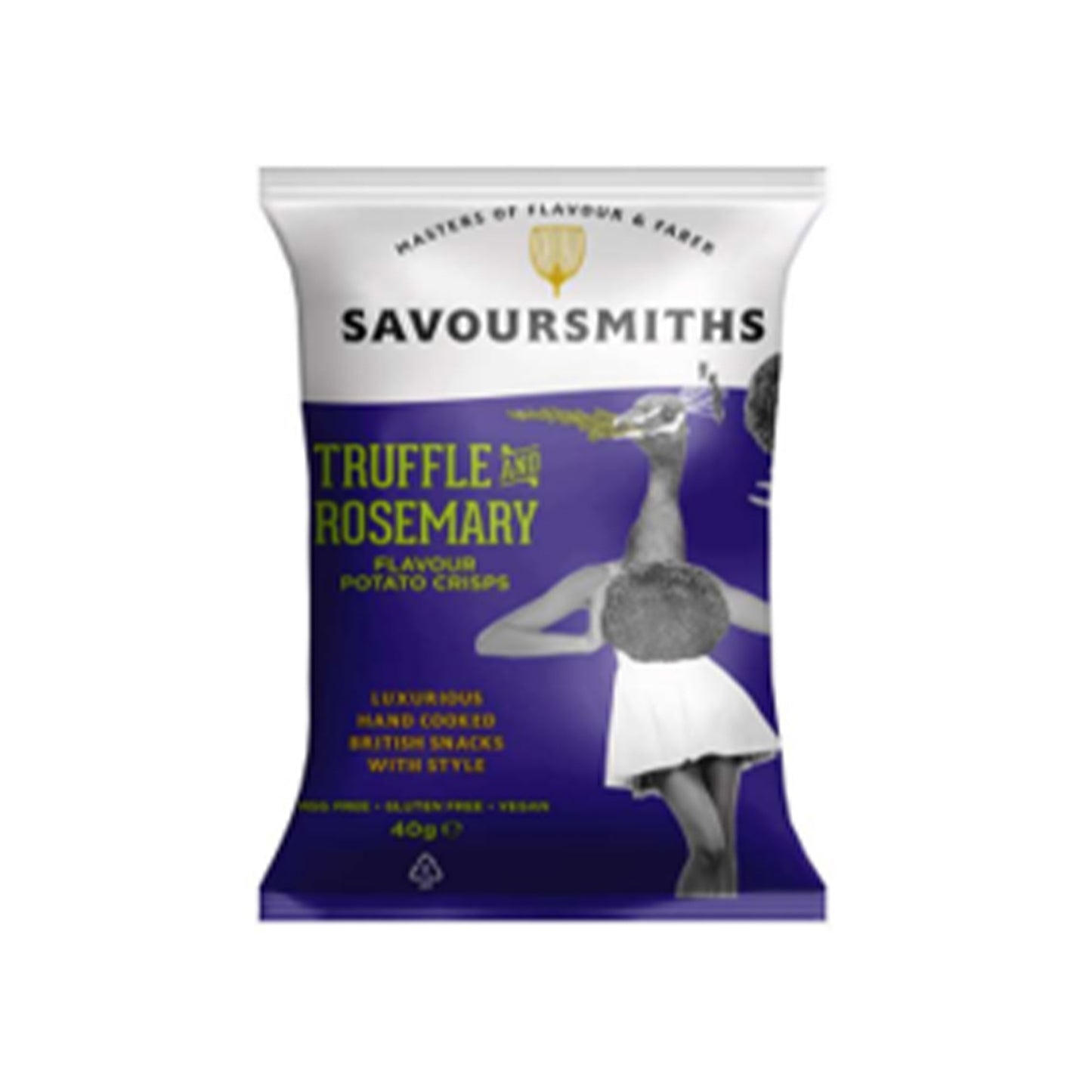 Wholesale Savoursmiths Truffle and Rosemary Potato Crisps- Bulk
