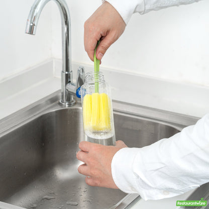 Wholesale Restaurantware Bottle Tek 100 Round Clear 16 oz Plastic Juice Bottles with Safety Caps- Bulk