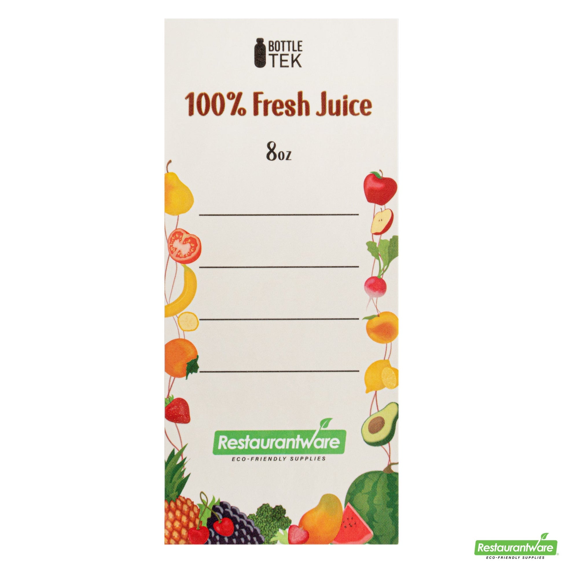 Wholesale Restaurantware Bottle Tek 100 Round Clear 8 Oz Plastic Juice Bottles with Safety Caps- Bulk