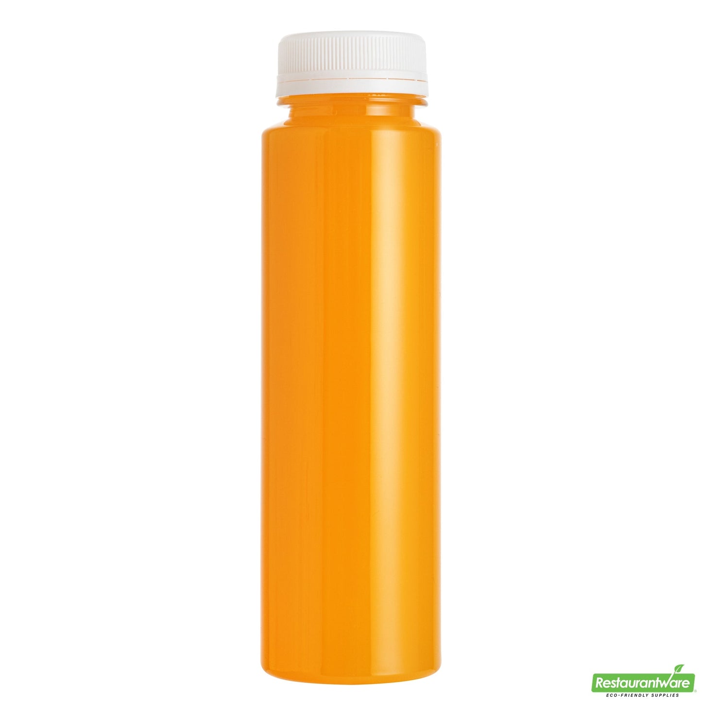 Wholesale Restaurantware Bottle Tek 100 Round Clear 8 Oz Plastic Juice Bottles with Safety Caps- Bulk