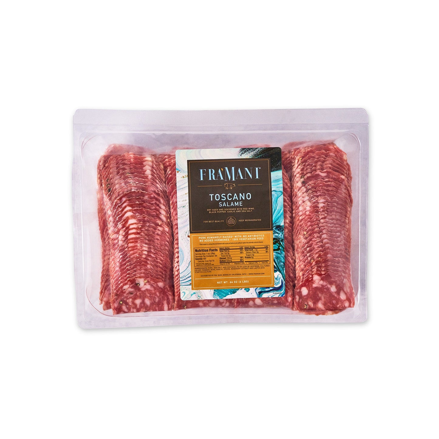 Wholesale Fra'Mani Framani Sliced Toscano Bulk 4lb- Bulk