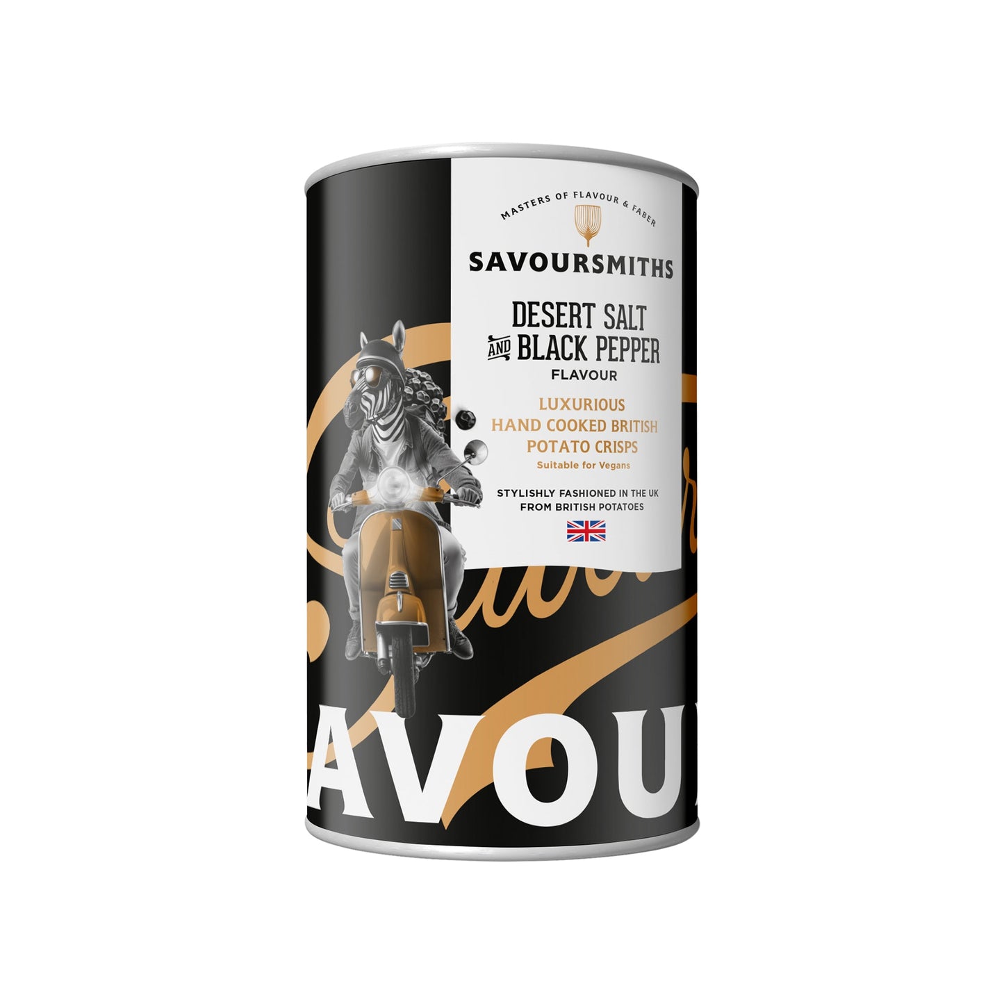 Wholesale Savoursmiths Desert Salt and Black Pepper Potato Crisps 3.53oz- Bulk
