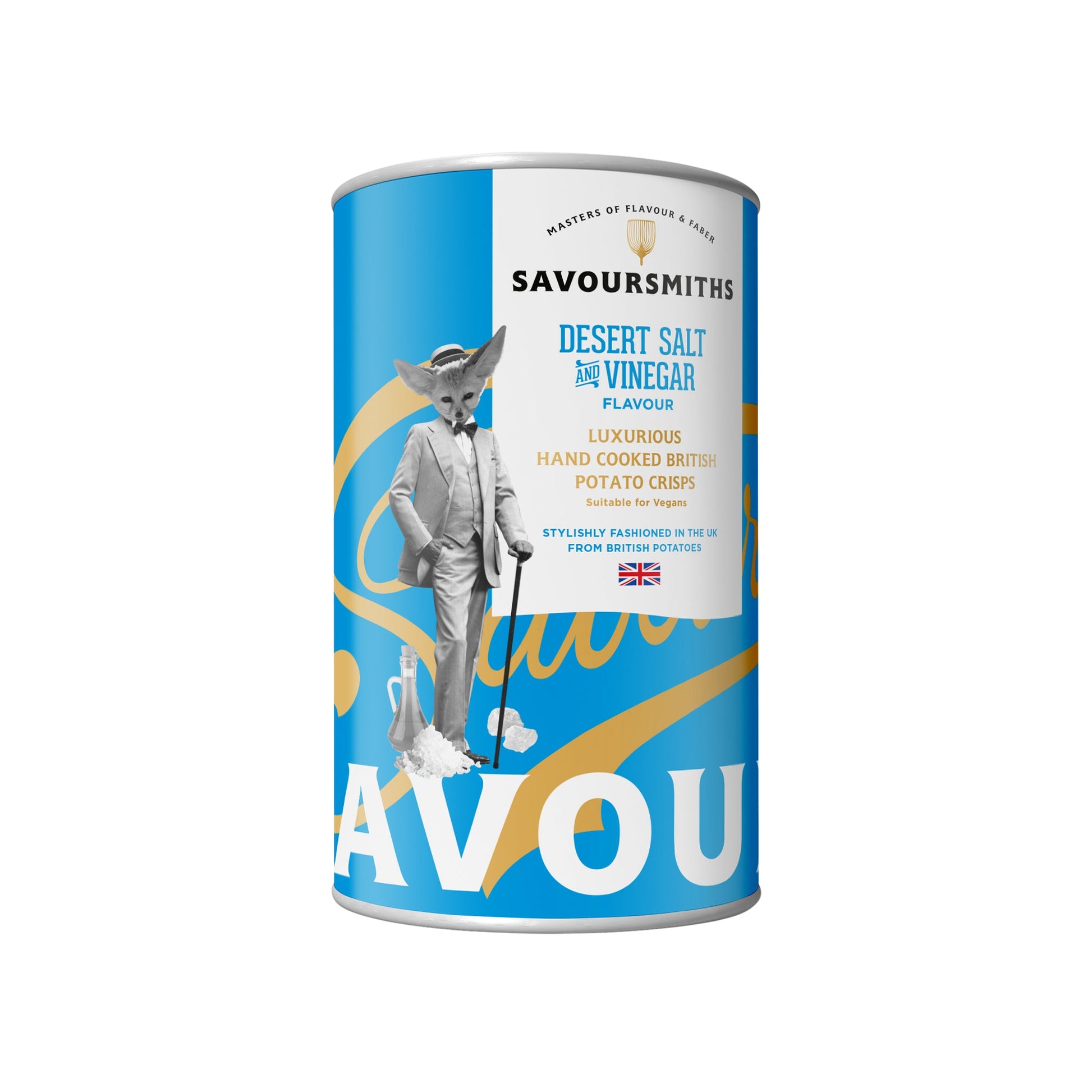 Wholesale Savoursmiths Desert Salt and Vinegar Potato Crisps 3.53oz- Bulk