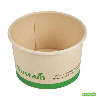 Wholesale Restaurantware 3 Oz Round Bamboo Paper To Go Cup - with PLA Lining, Compostable- Bulk