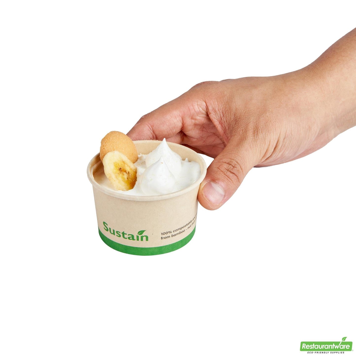 Wholesale Restaurantware 3 Oz Round Bamboo Paper To Go Cup - with PLA Lining, Compostable- Bulk