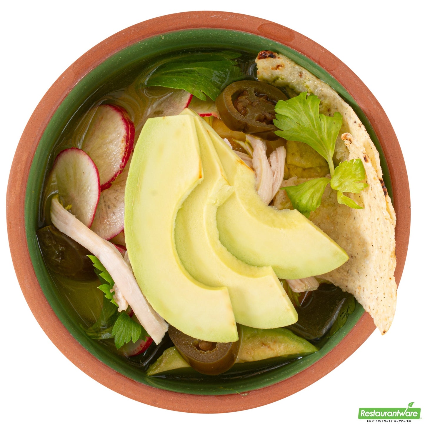 Wholesale Restaurantware 7 Oz Terracotta Cazuela Bowl - Green Glazed Interior, Oven-Safe- Bulk