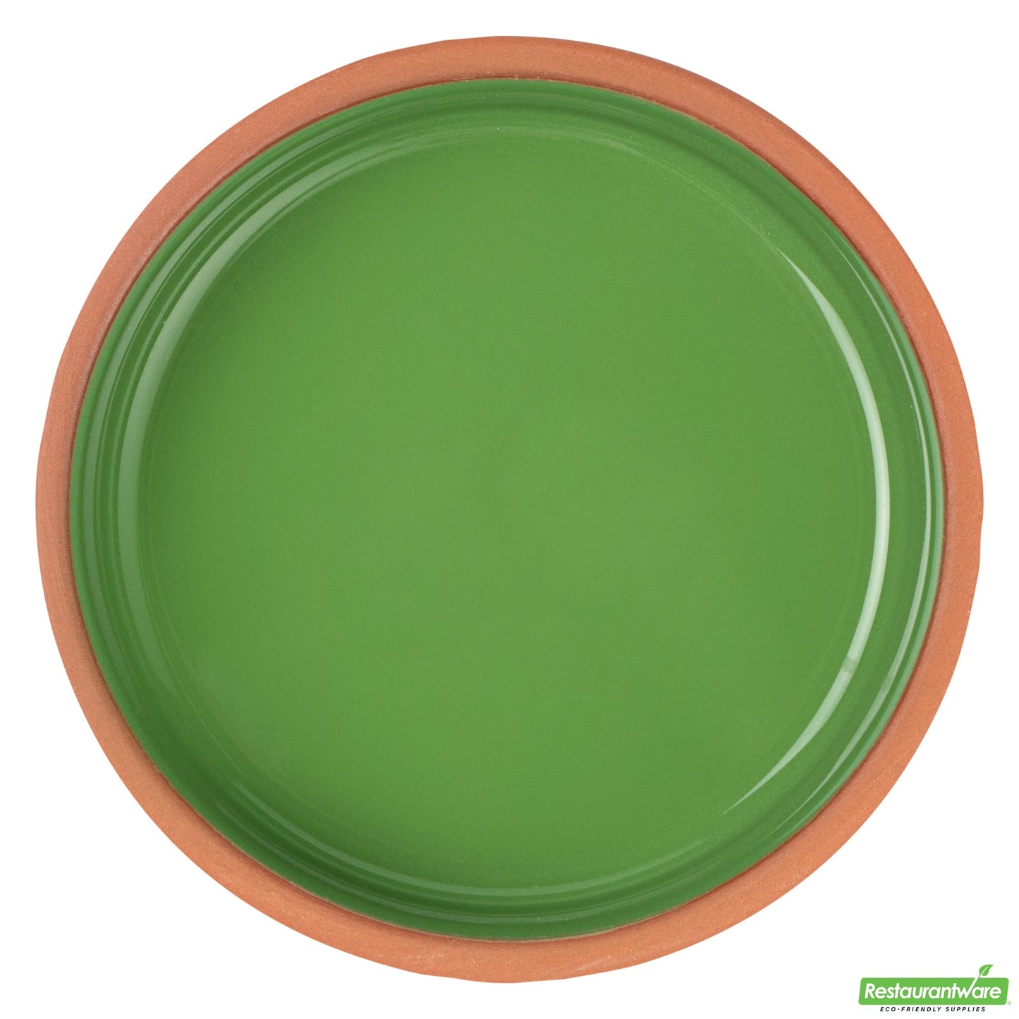 Wholesale Restaurantware 7 Oz Terracotta Cazuela Bowl - Green Glazed Interior, Oven-Safe- Bulk