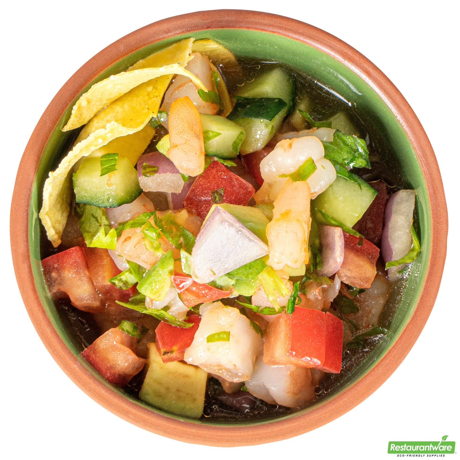 Wholesale Restaurantware 5 Oz Terrcotta Cazuela Bowl - Green Glazed Interior, Oven-Safe- Bulk