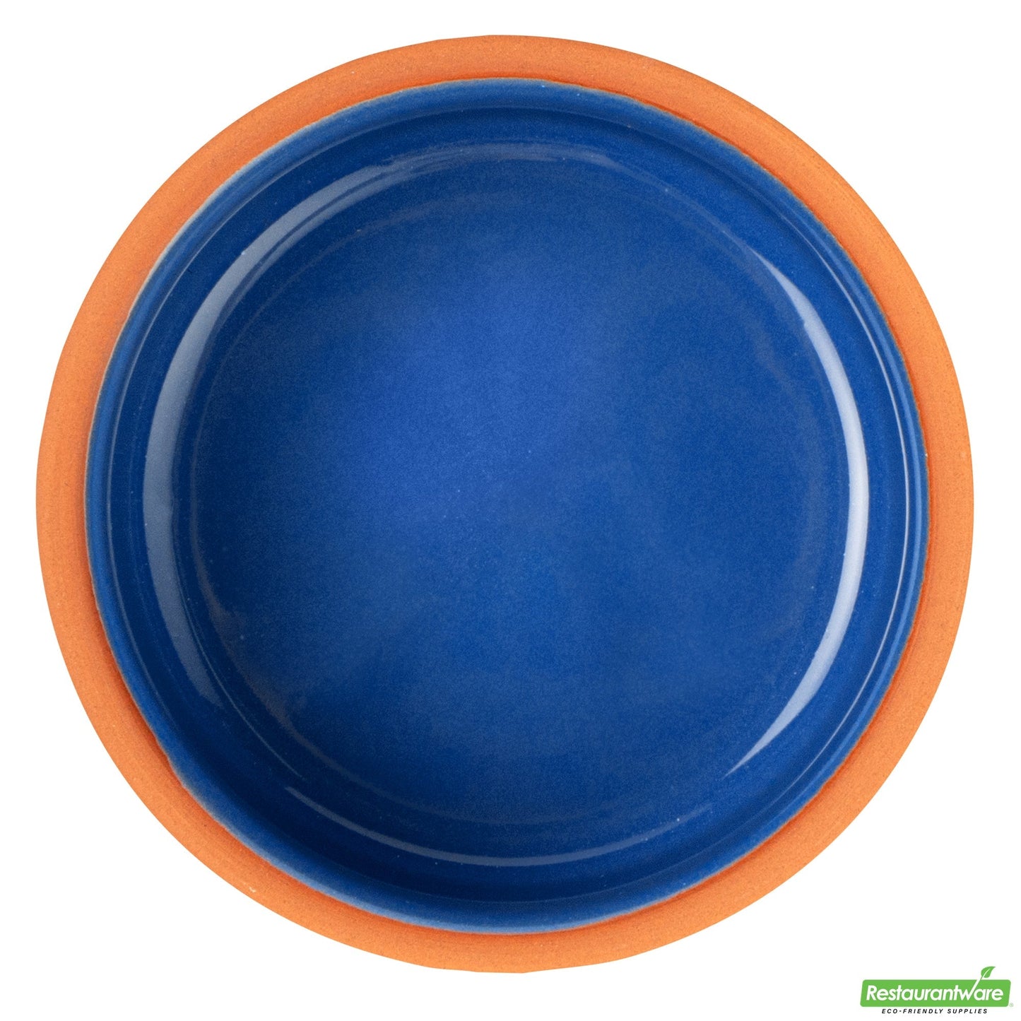 Wholesale Restaurantware 3 Oz Terracotta Cazuela Bowl - Blue Glazed Interior, Oven-Safe- Bulk