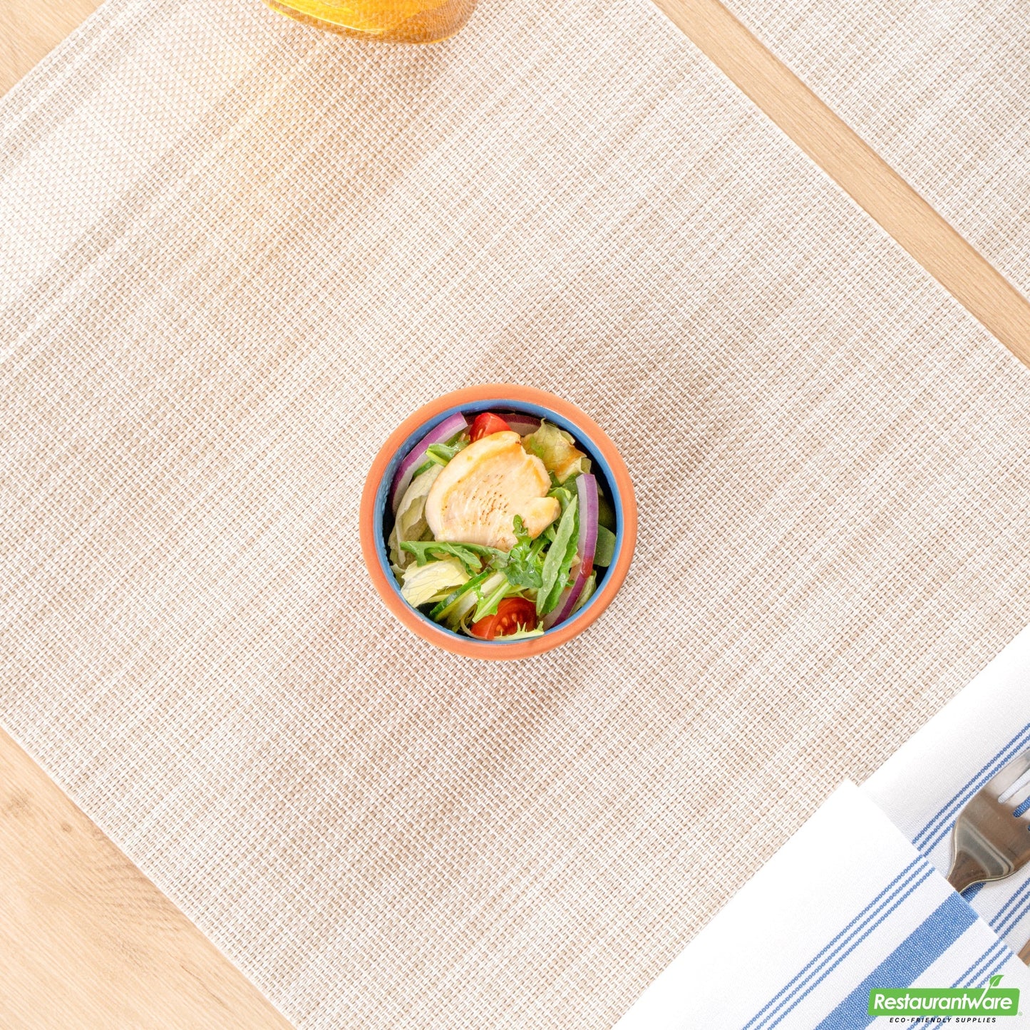 Wholesale Restaurantware 3 Oz Terracotta Cazuela Bowl - Blue Glazed Interior, Oven-Safe- Bulk