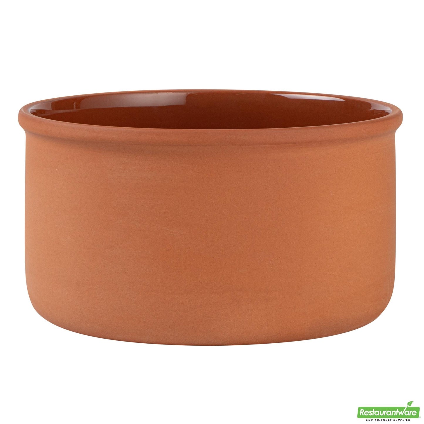 Wholesale Restaurantware 68 Oz Terracotta Cazuela Bowl - Brown Glazed Interior, Oven-Safe,- Bulk