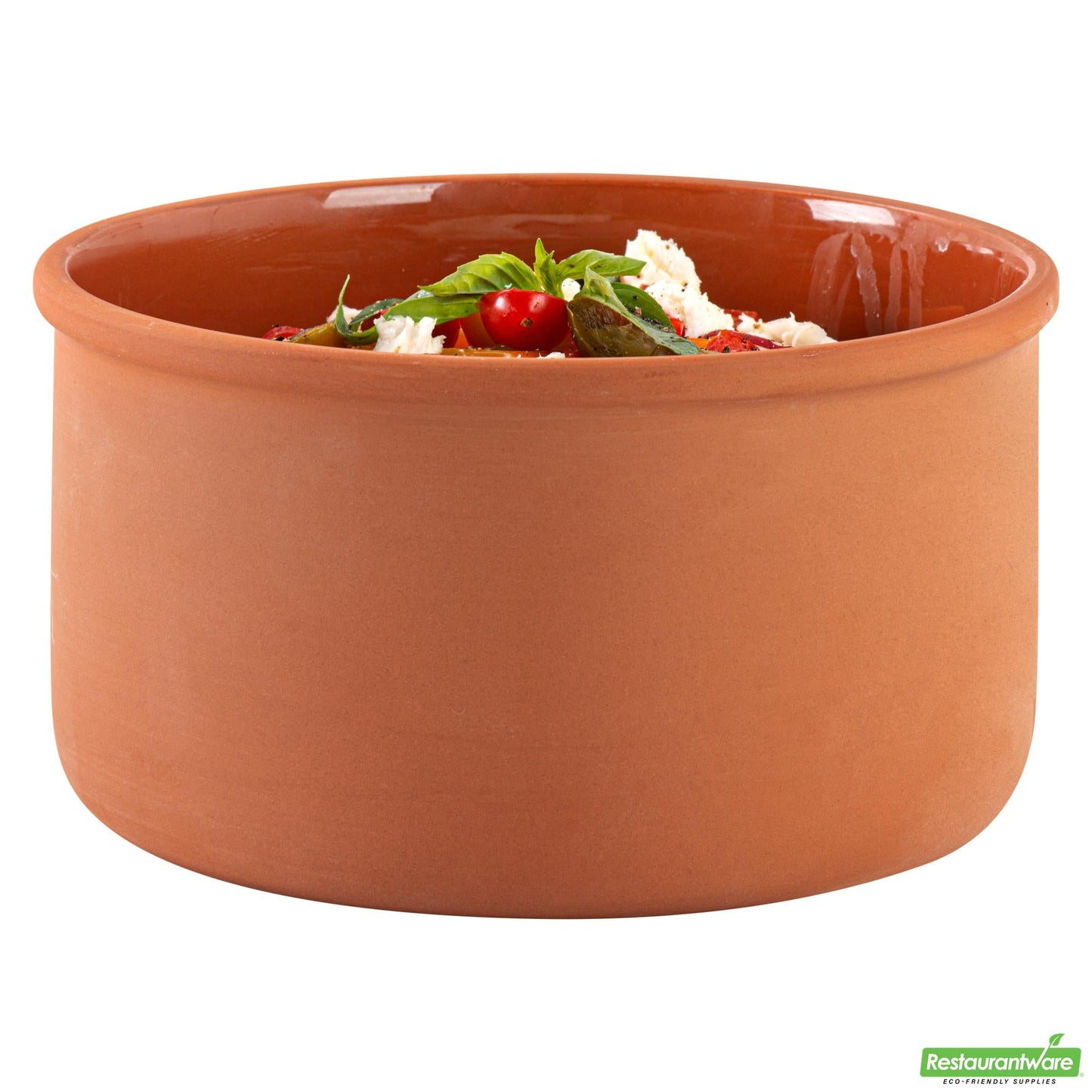 Wholesale Restaurantware 68 Oz Terracotta Cazuela Bowl - Brown Glazed Interior, Oven-Safe,- Bulk