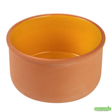 Wholesale Restaurantware 68 Oz Terracotta Cazuela Bowl - Yellow Glazed Interior, Oven-Safe- Bulk