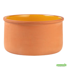 Wholesale Restaurantware 68 Oz Terracotta Cazuela Bowl - Yellow Glazed Interior, Oven-Safe- Bulk