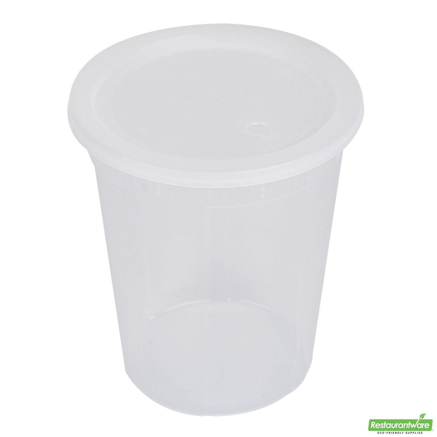 Wholesale Restaurantware 40 Oz Round Clear Plastic Soup Container - with Lid, Microwavable- Bulk