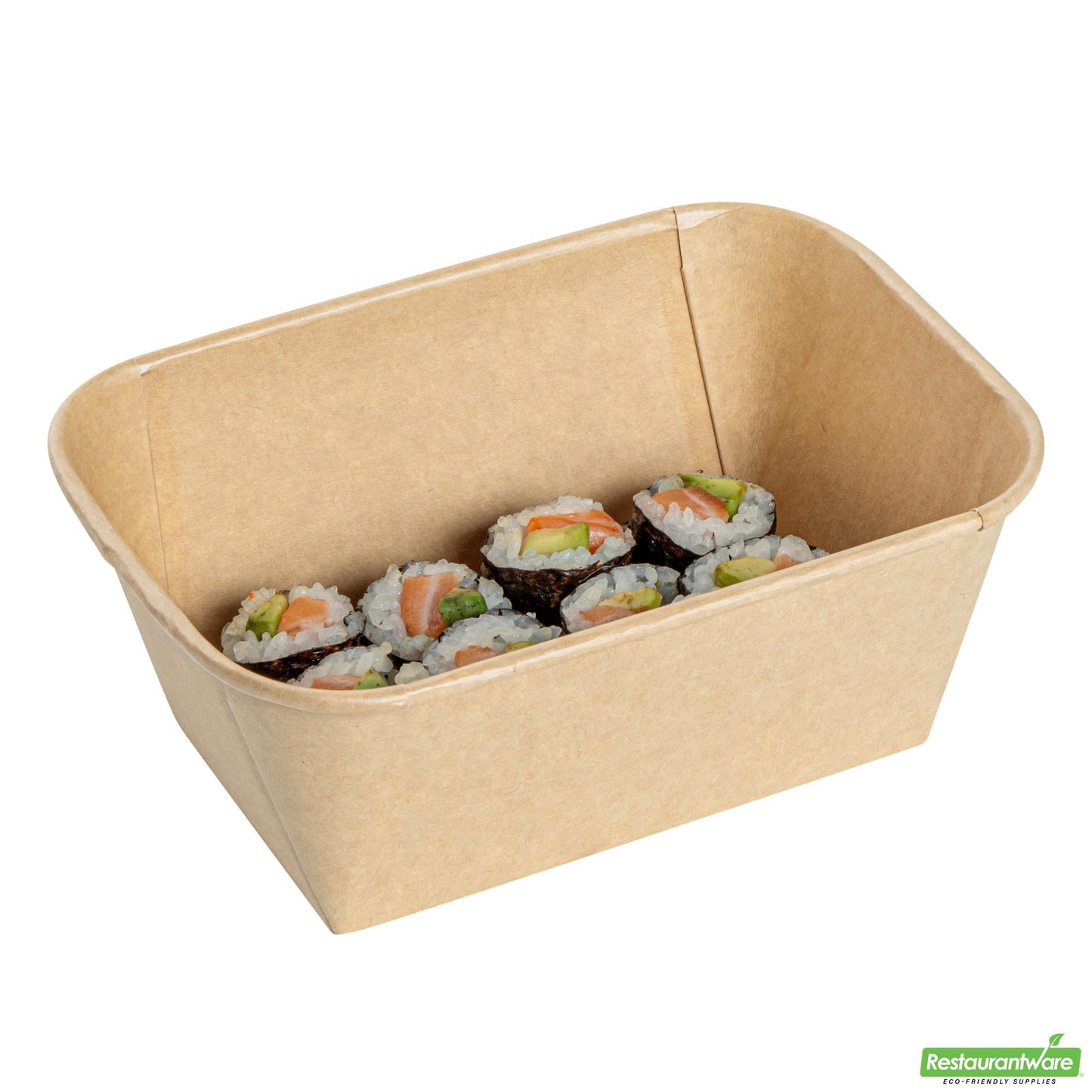 Wholesale Restaurantware 34 Oz Rectangle Kraft Paper Sushi Container- Bulk