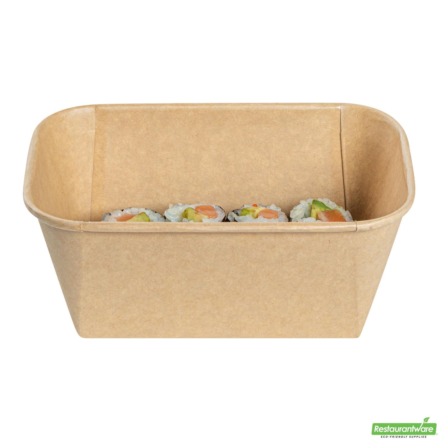 Wholesale Restaurantware 34 Oz Rectangle Kraft Paper Sushi Container- Bulk