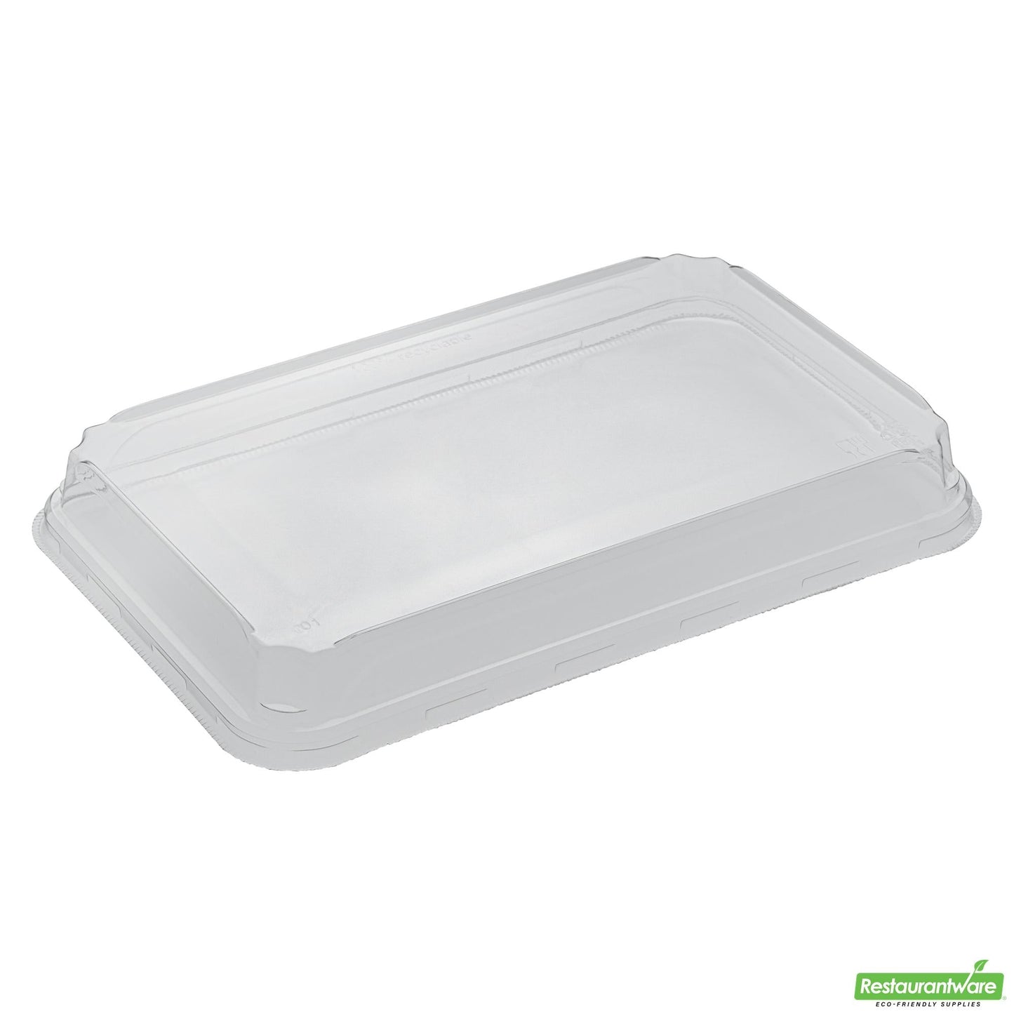 Wholesale Restaurantware Clear Pet Plastic Lid - Fits 20 Oz Sushi Container - 9.6" X 6.1" X 1.2"- Bulk