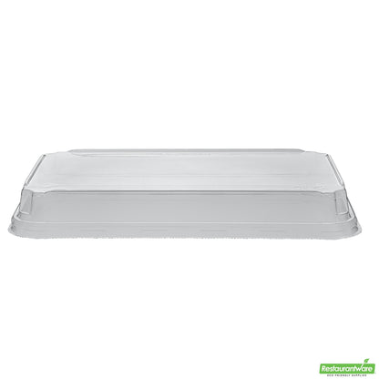 Wholesale Restaurantware Clear Pet Plastic Lid - Fits 20 Oz Sushi Container - 9.6" X 6.1" X 1.2"- Bulk