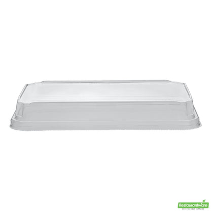 Wholesale Restaurantware Clear Pet Plastic Lid - Fits 15 Oz Sushi Container - 8.8" X 5.5" X 1.2"- Bulk