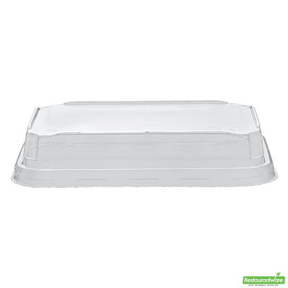 Wholesale Restaurantware Clear Pet Plastic Lid - Fits 8 Oz Sushi Container - 6.6" X 4.6" X 1.2"- Bulk