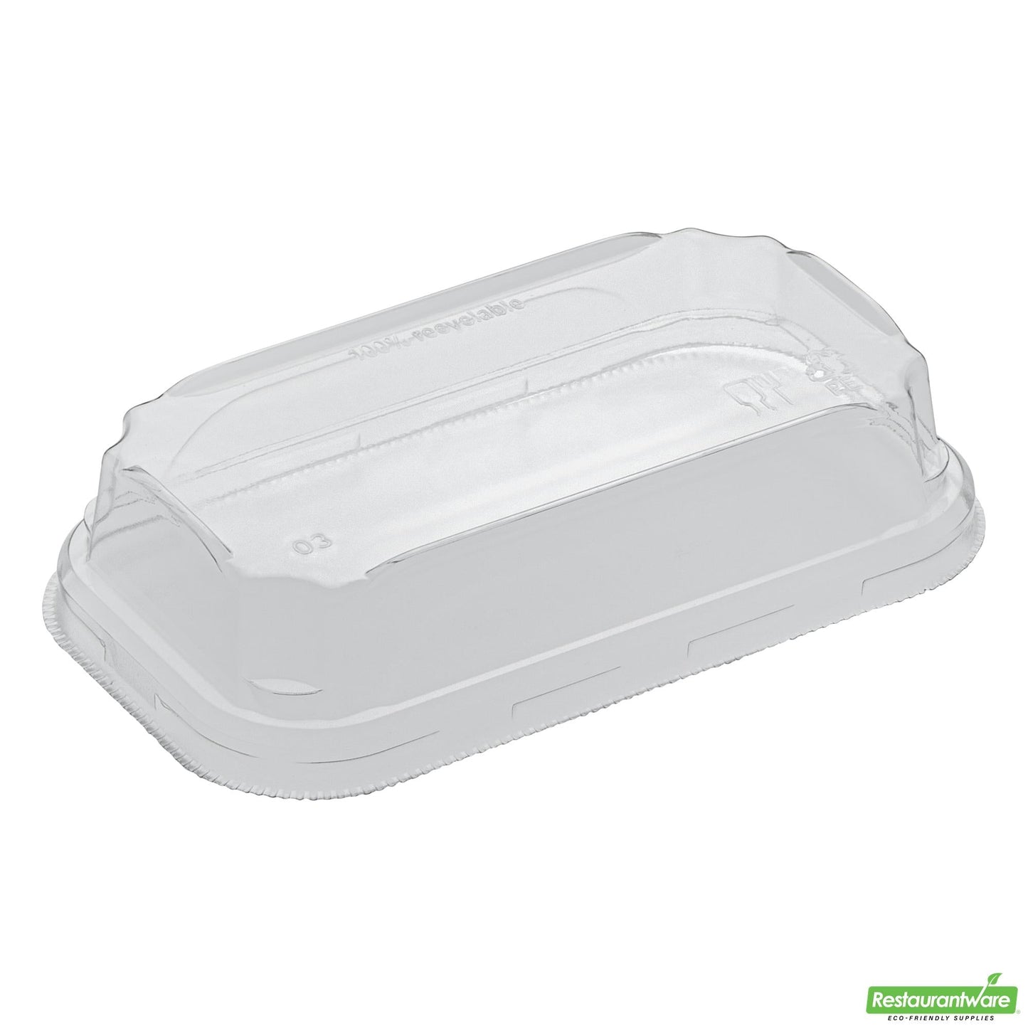 Wholesale Restaurantware Clear PET Plastic Lid - Fits 5 Oz Sushi Container- Bulk
