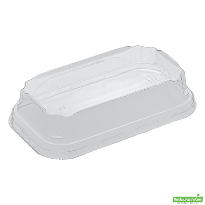 Wholesale Restaurantware Clear PET Plastic Lid - Fits 5 Oz Sushi Container- Bulk