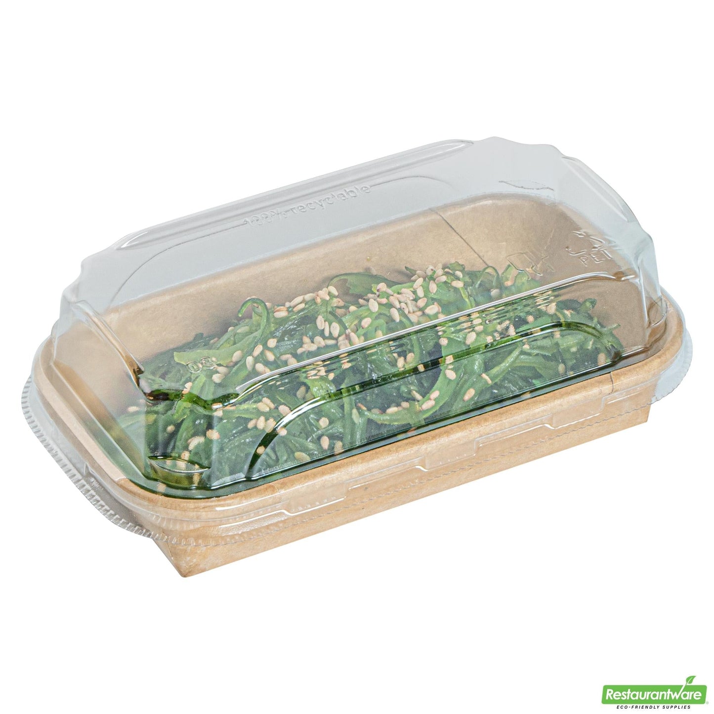 Wholesale Restaurantware Clear PET Plastic Lid - Fits 5 Oz Sushi Container- Bulk