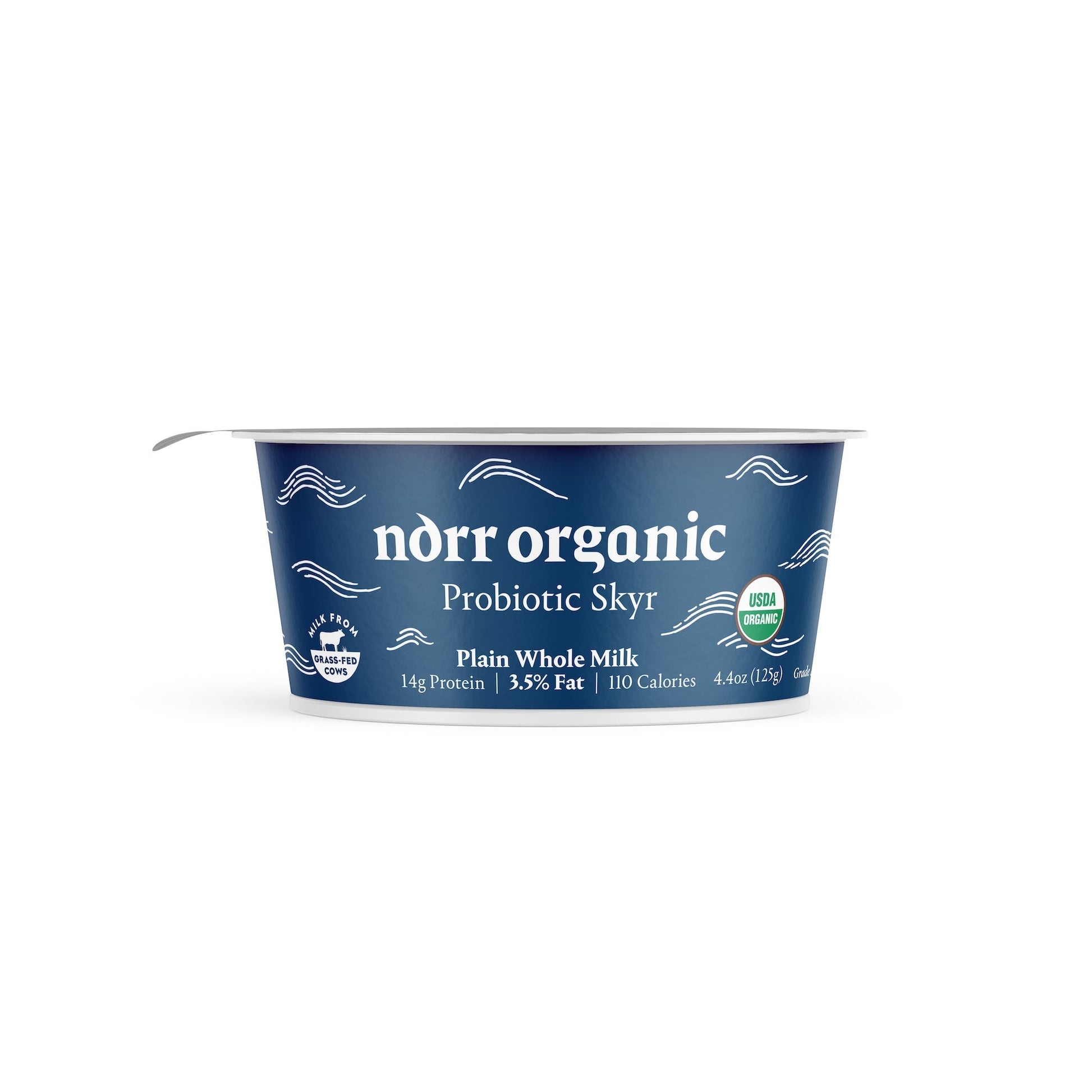 Wholesale Norr Organic Whole Milk Plain Skyr Yogurt 4.4oz- Bulk