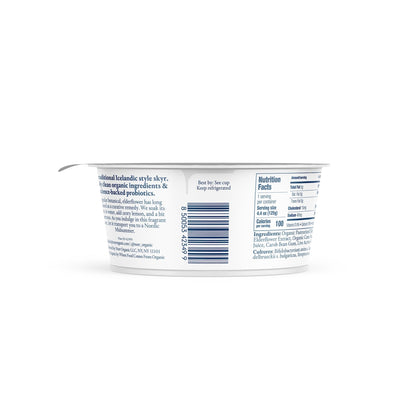 Wholesale Norr Organic Non-Fat Lemon & Elderflower Skyr Yogurt 4.4oz- Bulk