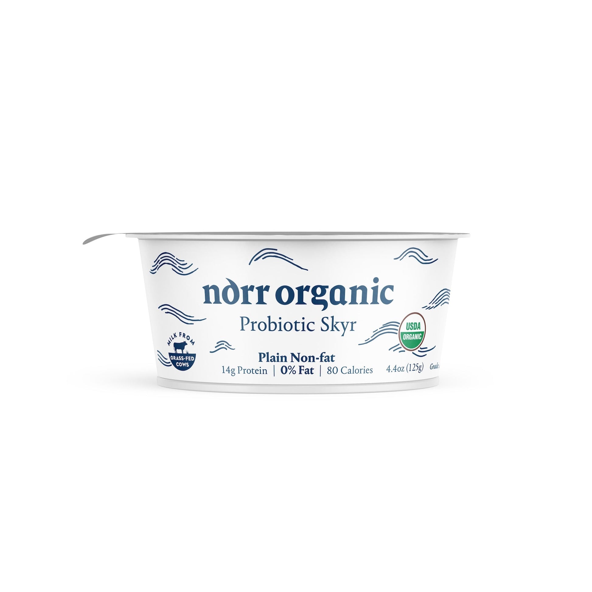 Wholesale Norr Organic Non-Fat Plain Skyr Yogurt 4.4oz- Bulk