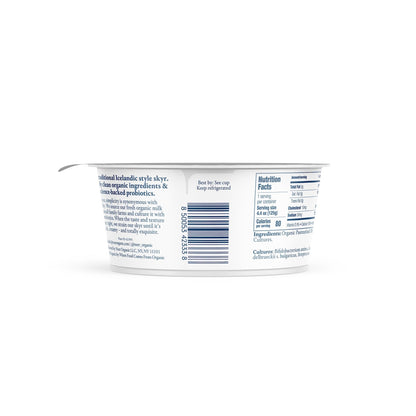 Wholesale Norr Organic Non-Fat Plain Skyr Yogurt 4.4oz- Bulk