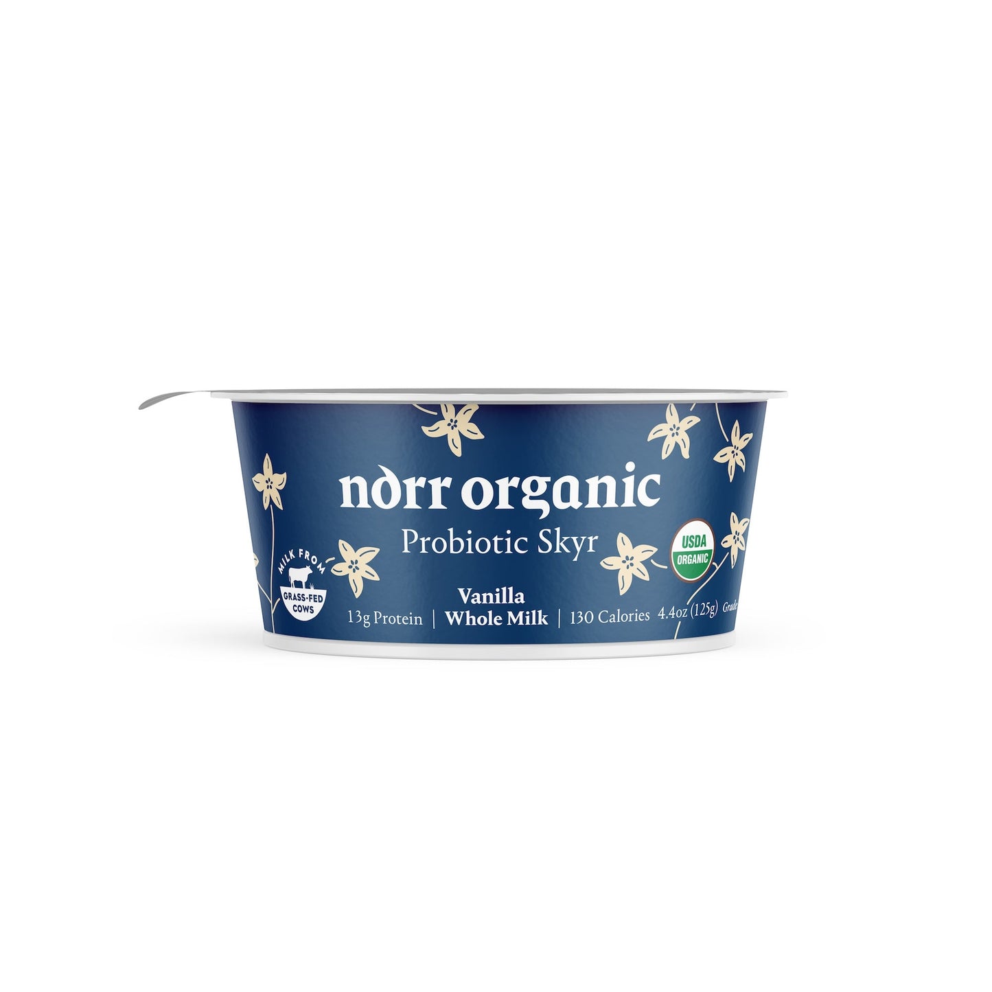 Wholesale Norr Organic Whole Milk Vanilla Skyr Yogurt 4.4oz- Bulk