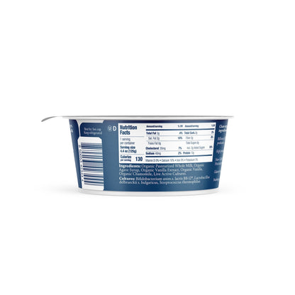 Wholesale Norr Organic Whole Milk Vanilla Skyr Yogurt 4.4oz- Bulk