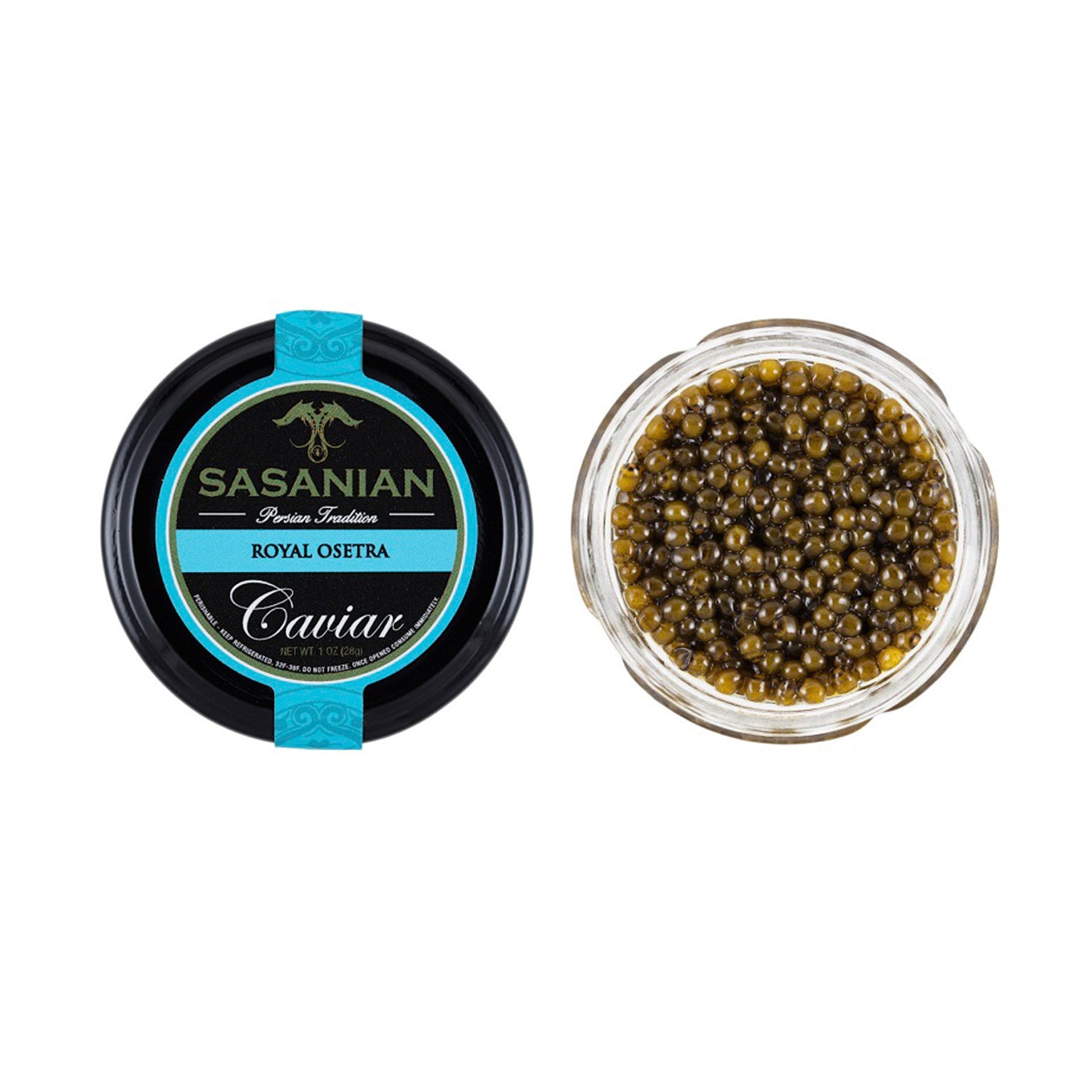 Wholesale Sasanian Royal Osetra Caviar 8oz- Bulk