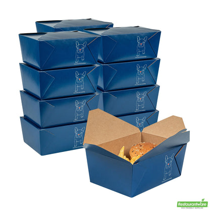 Wholesale Restaurantware 98 Oz Frenchie Paper #4 Bio Box Take Out Container- Bulk