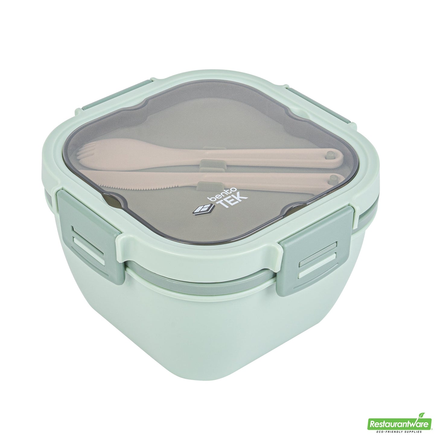Wholesale Restaurantware 58 Oz Green Lunch Box - Bpa-Free, Microwave-Safe - 7.3" X 7.3" X 4.3"- Bulk