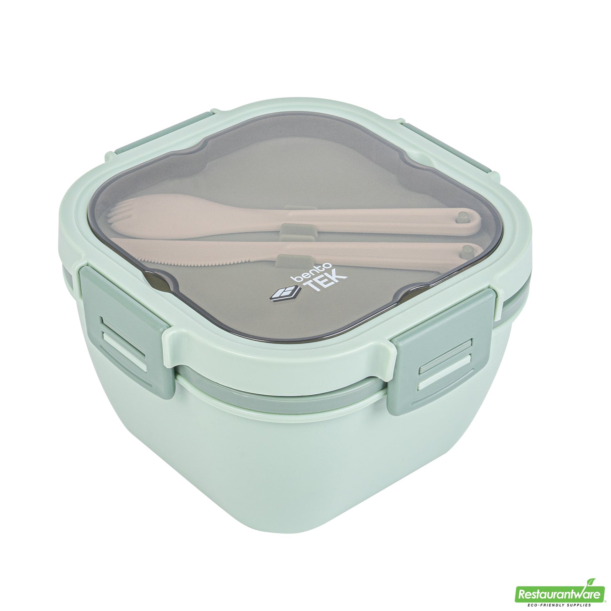 Wholesale Restaurantware 58 Oz Green Lunch Box - Bpa-Free, Microwave-Safe - 7.3" X 7.3" X 4.3"- Bulk