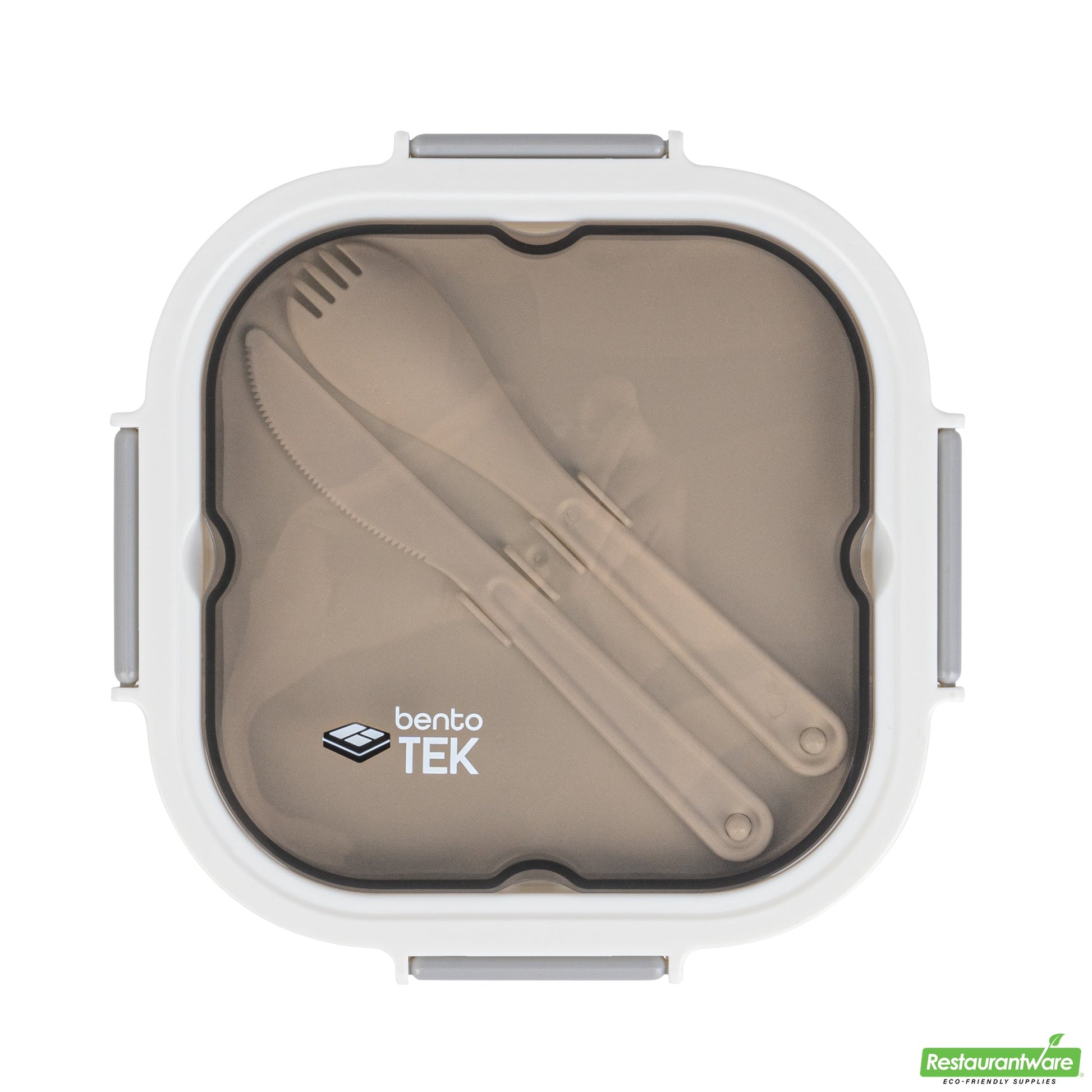 Wholesale Restaurantware 58 Oz White and Gray Lunch Box - Bpa-Free, Microwave-Safe- Bulk