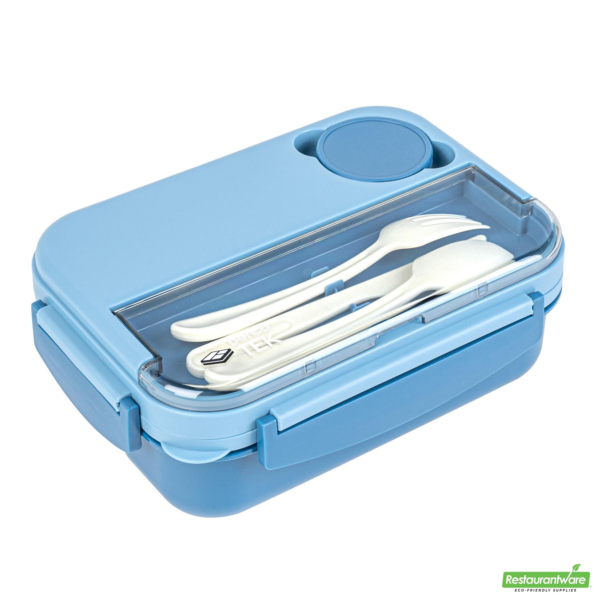 Wholesale Restaurantware 44 Oz Blue Lunch Box - Bpa-Free, Microwave-Safe - 9.1" X 6.4" X 3.2"- Bulk