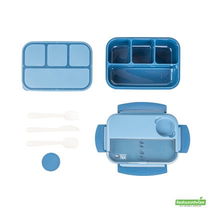 Wholesale Restaurantware 44 Oz Blue Lunch Box - Bpa-Free, Microwave-Safe - 9.1" X 6.4" X 3.2"- Bulk