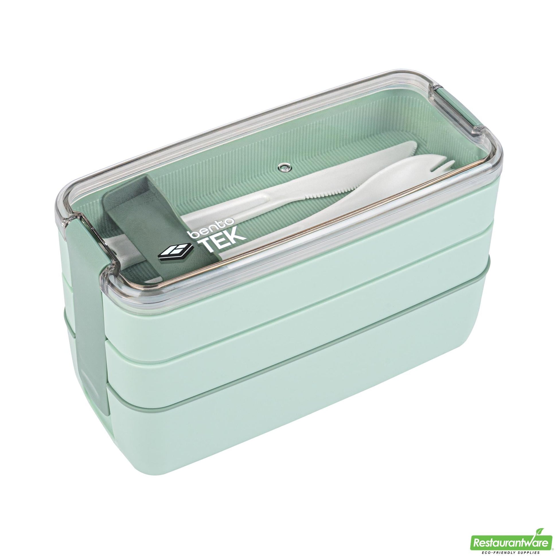 Wholesale Restaurantware 30 Oz Green 3-in-1 Lunch Box- Bpa-Free, Microwave-Safe- Bulk
