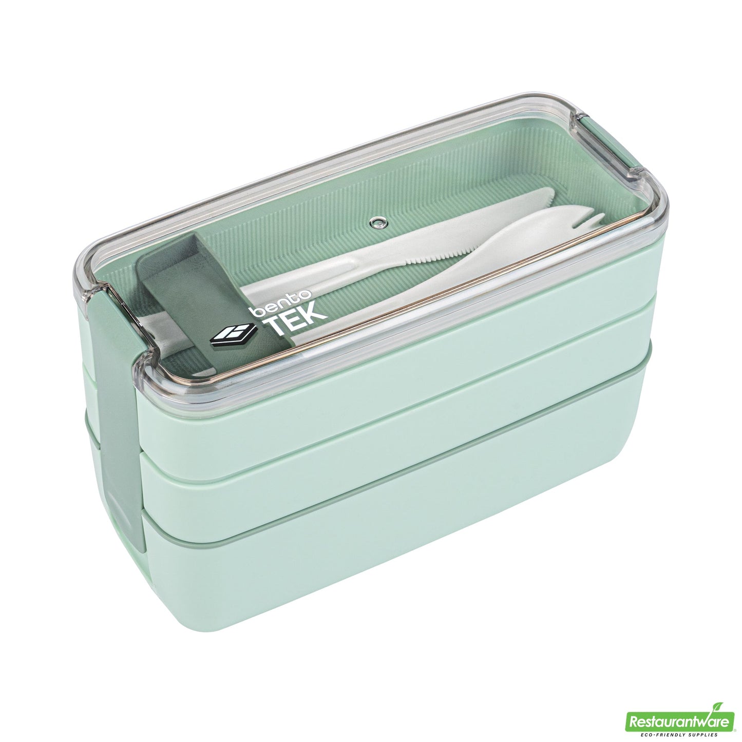 Wholesale Restaurantware 30 Oz Green 3-in-1 Lunch Box- Bpa-Free, Microwave-Safe- Bulk
