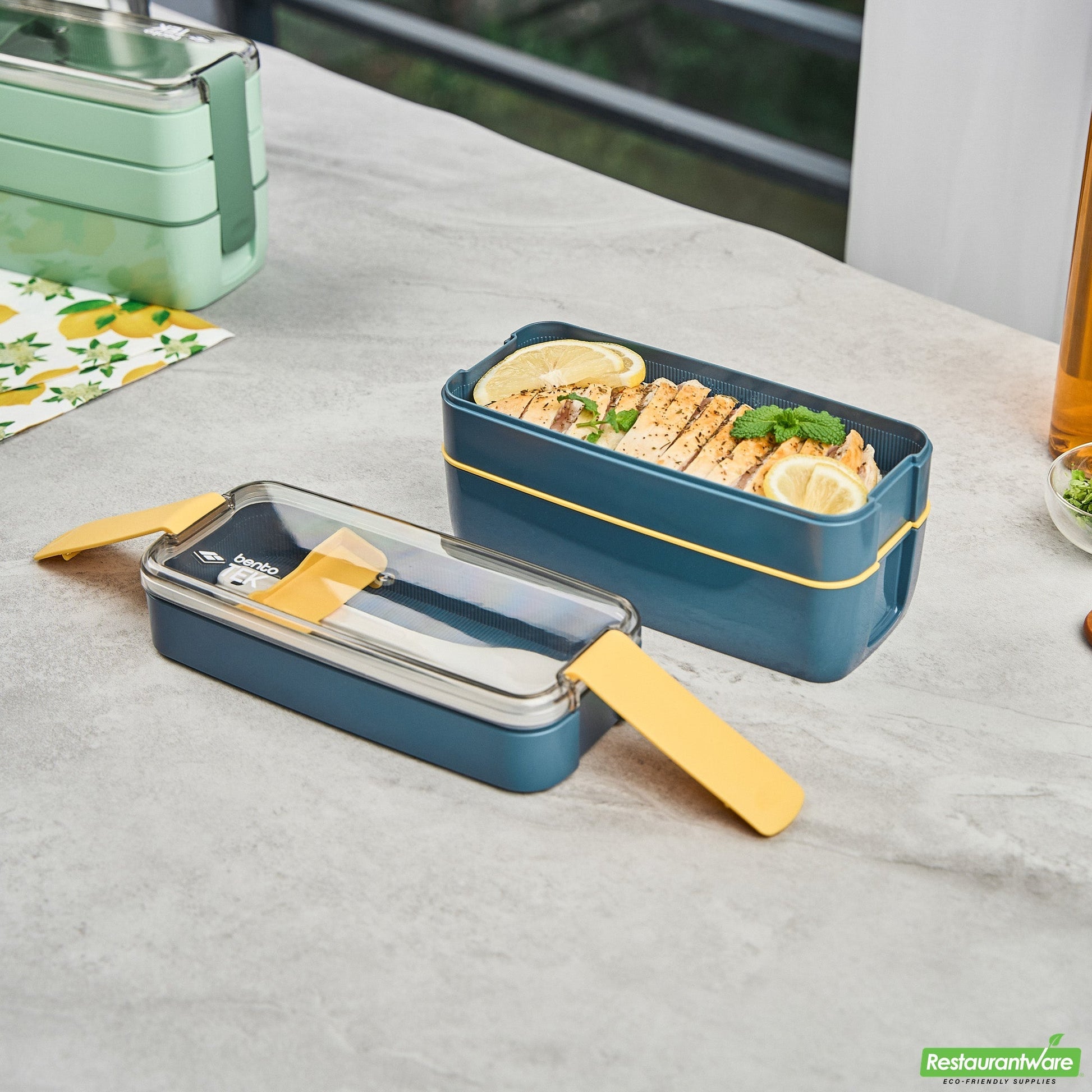 Wholesale Restaurantware 30 Oz Blue and Yellow - Bpa-Free, Microwave-Safe- Bulk