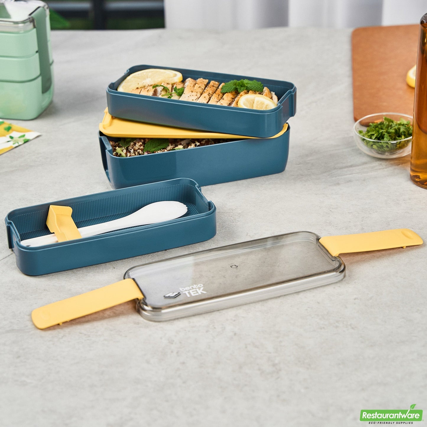 Wholesale Restaurantware 30 Oz Blue and Yellow - Bpa-Free, Microwave-Safe- Bulk