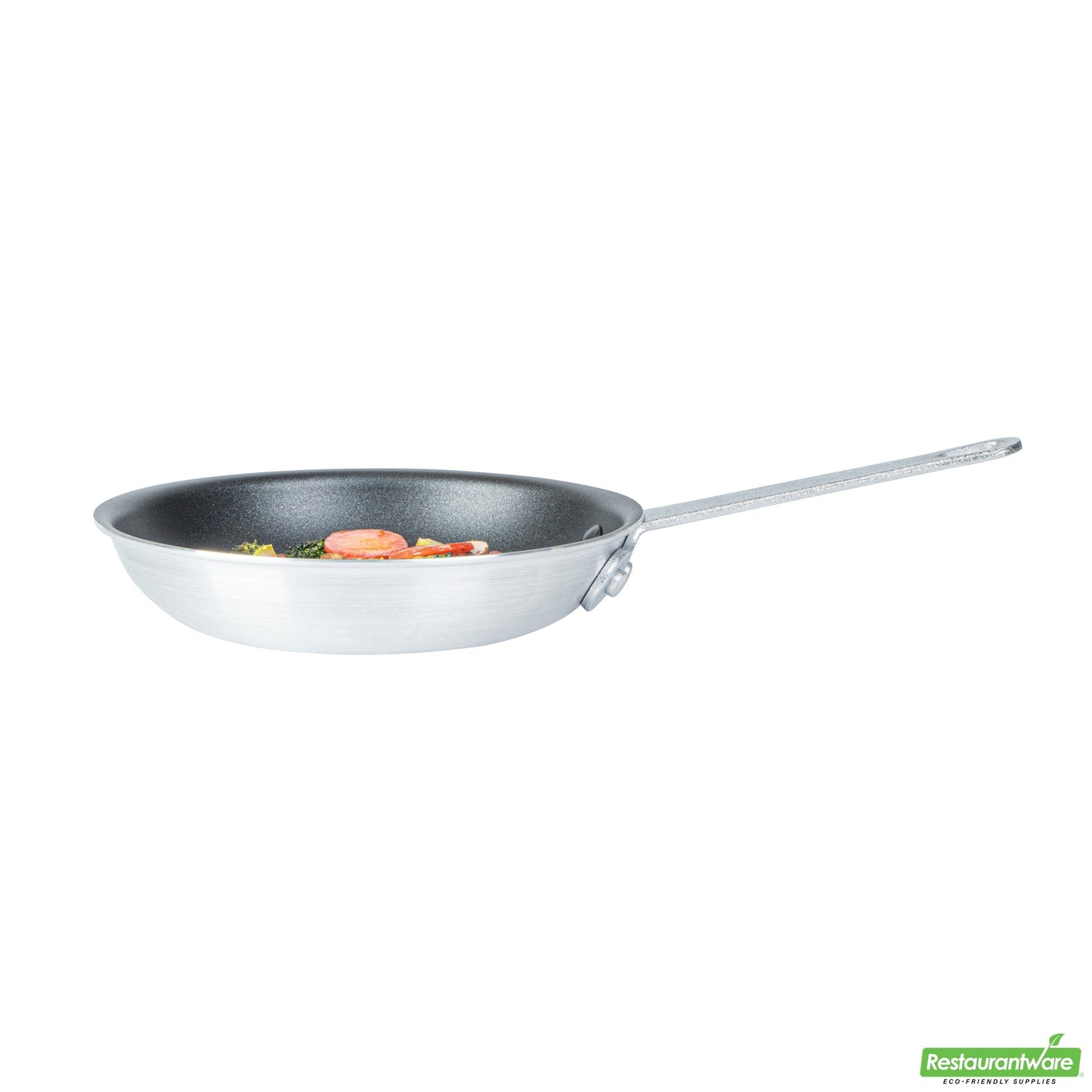 Wholesale Restaurantware Aluminum 7" Fry Pan - Non-Stick - 13" X 7.6" X 2.3"- Bulk