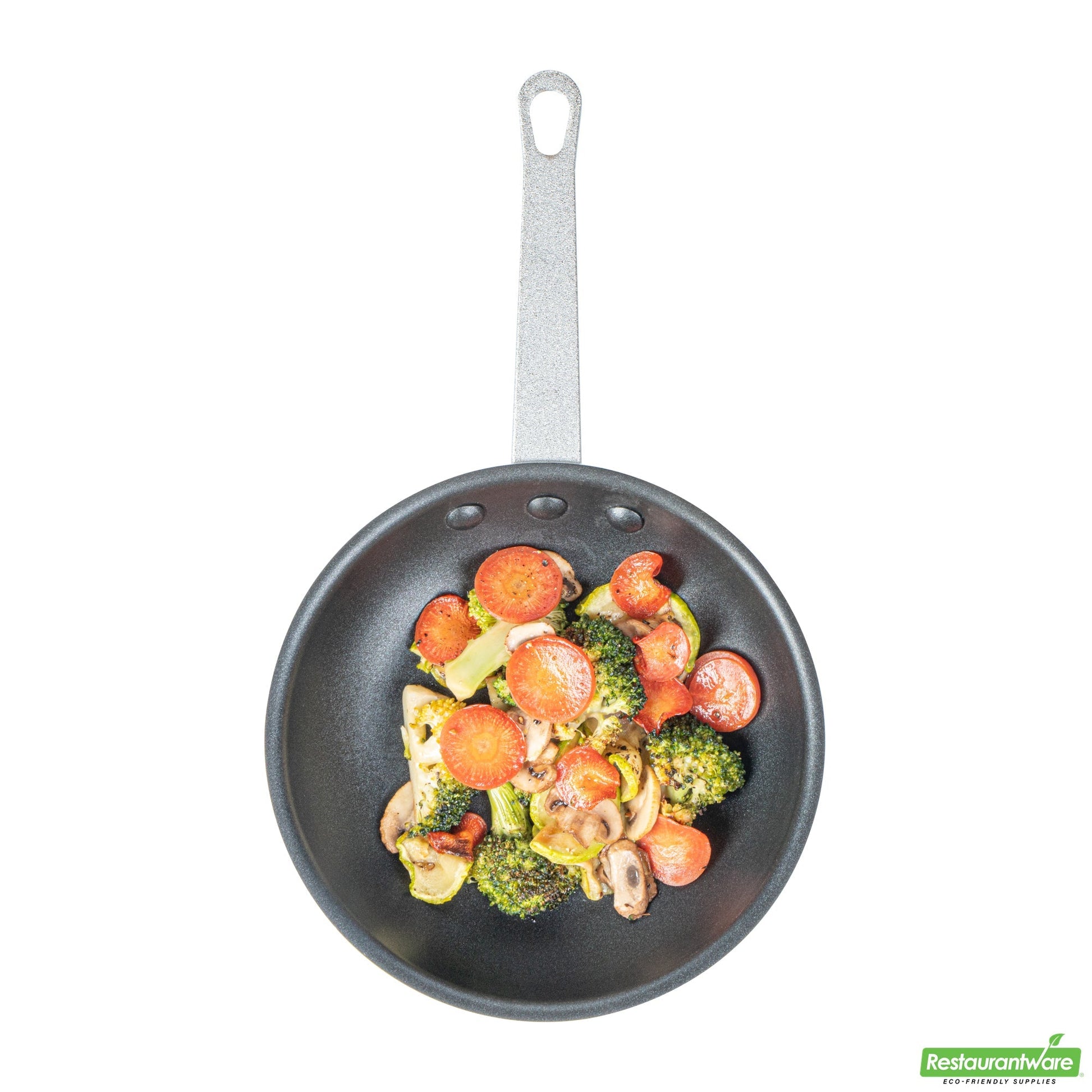 Wholesale Restaurantware Aluminum 7" Fry Pan - Non-Stick - 13" X 7.6" X 2.3"- Bulk