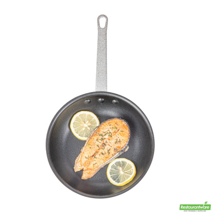 Wholesale Restaurantware Aluminum 8" Fry Pan - Non-Stick - 14.6" X 8.4" X 3"- Bulk