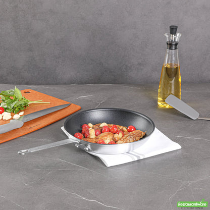 Wholesale Restaurantware Aluminum 10" Fry Pan - Non-Stick - 17.7" X 10.2" X 2.7"- Bulk